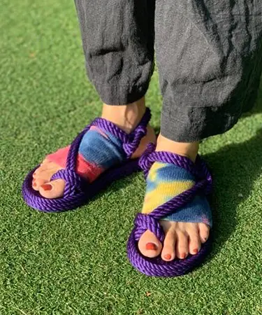BOHONOMAD×SOCKS　パープル