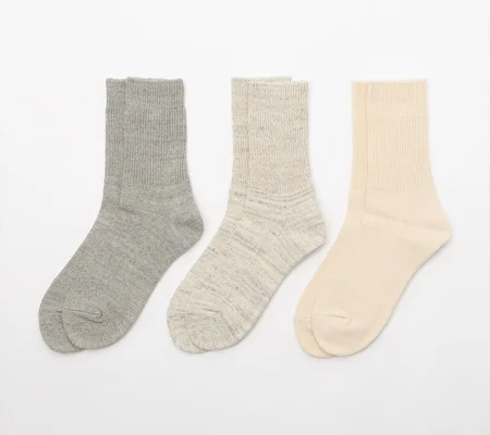 ORGANIC DAILY 3PACK CREW SOCKS